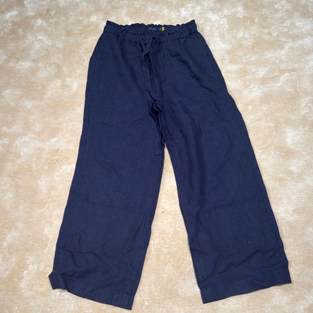 Polo Ralph Lauren linen navy pants